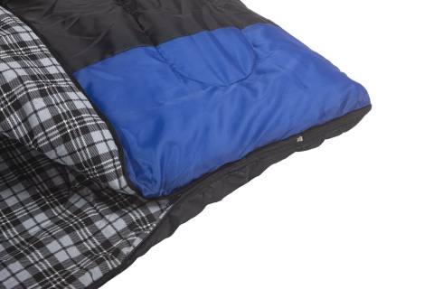 Спальный мешок INDIANA "MAXFORT" L-zip (черный) t +15/-8, левый