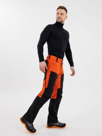 Брюки летние треккинговые Softshell "Трек-Н" (терракот/черный)