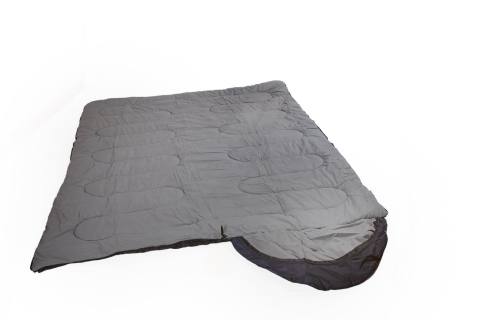 Спальный мешок INDIANA "CAMPER PLUS" R-zip (черный) t +15/-12, правый