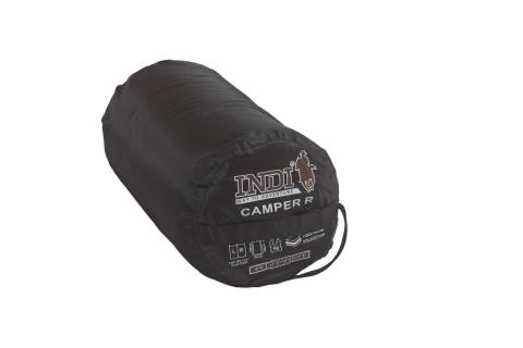 Спальный мешок INDIANA "CAMPER" R-zip (черный/серый) t +17/-6, правый