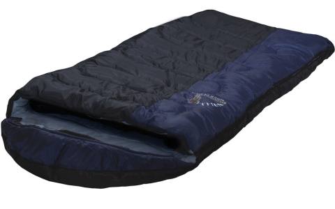 Спальный мешок INDIANA "CAMPER PLUS" R-zip (черный) t +15/-12, правый