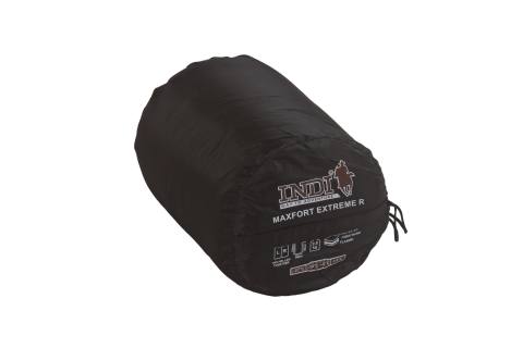Спальный мешок INDIANA "MAXFORT EXTREME" L-zip (черный) t +9/-27, левый