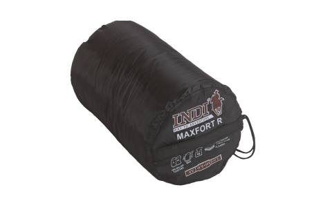 Спальный мешок INDIANA "MAXFORT" L-zip (черный) t +15/-8, левый