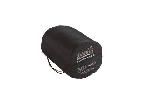 Спальный мешок INDIANA "CAMPER PLUS" R-zip (черный) t +15/-12, правый